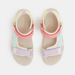 صندل قماش بشريط لاصق بألوان...